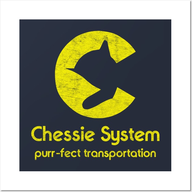 Chessie System - Purr-fect Transportation Wall Art by Turboglyde